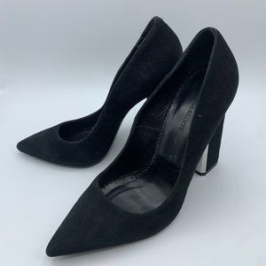 All Saints Velvet Heels